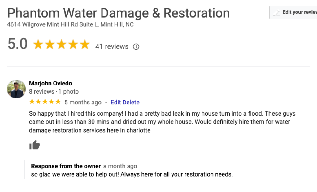 water damage restoration, fire damage, mold remediation, restoration company, charlotte nc